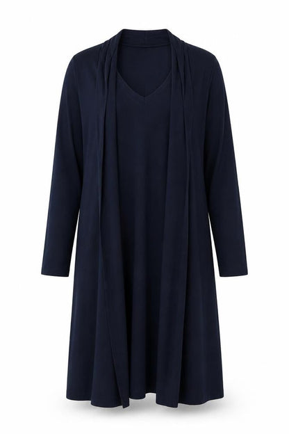 Masai Women's Black V-Neck Long Sleeve Dress
