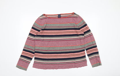 GAP Women's Multicoloured XL Striped Pullover Jumper