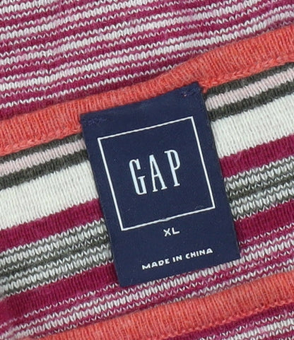 GAP Women's Multicoloured XL Striped Pullover Jumper