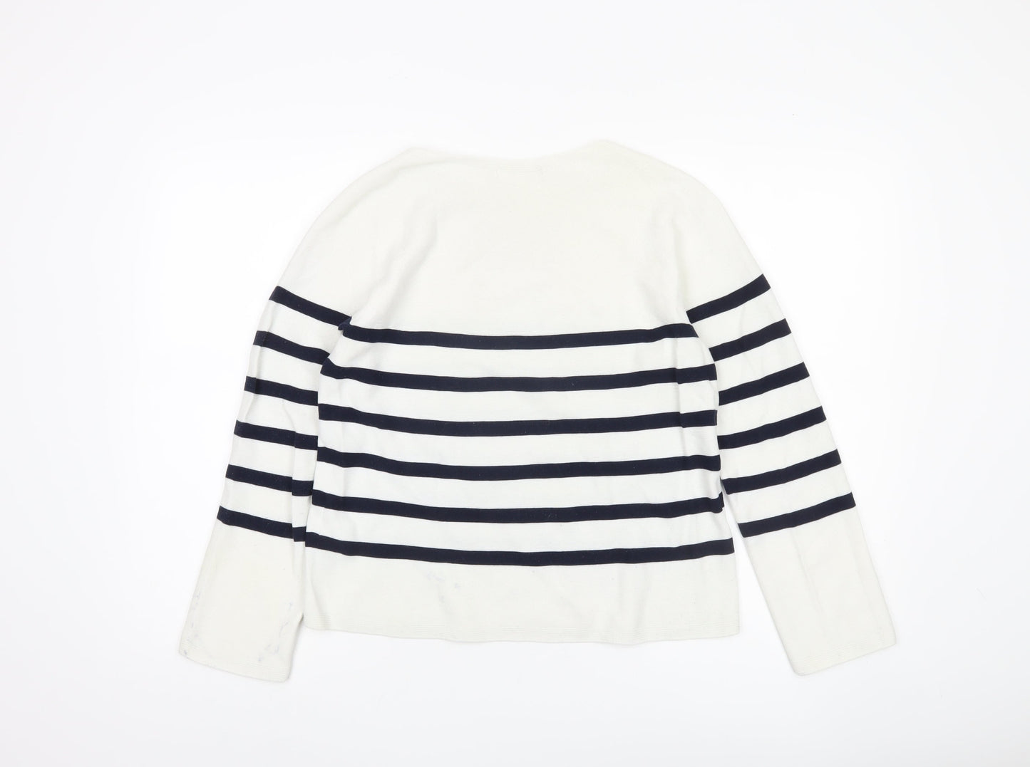 Womens UK Size S Uniqlo White Pullover Jumper