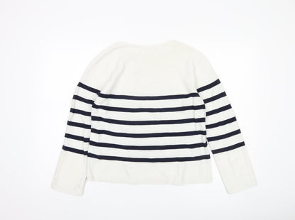 Womens UK Size S Uniqlo White Pullover Jumper