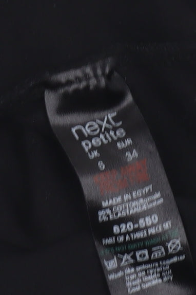 Womens UK Size S NEXT Black  T-Shirt