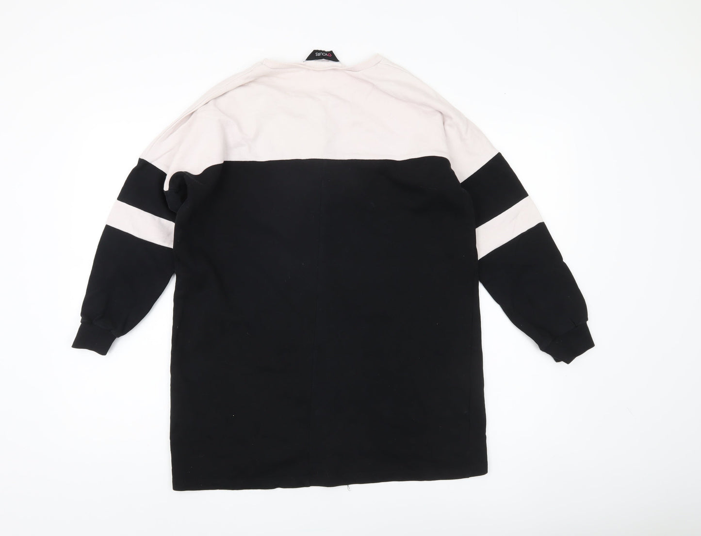 Yours Women’s Black Crew Neck Pullover Sweatshirt Size 16