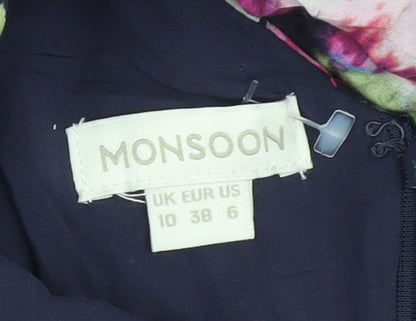 Monsoon Women's Multicoloured Floral Dress UK 10