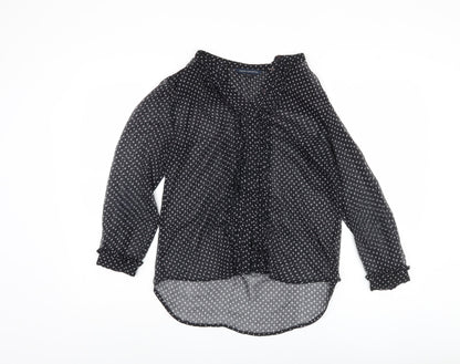 Womens UK Size 8 French Connection Black  Blouse