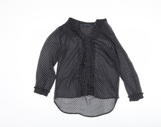 Womens UK Size 8 French Connection Black  Blouse