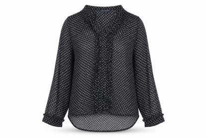 Womens UK Size 8 French Connection Black  Blouse