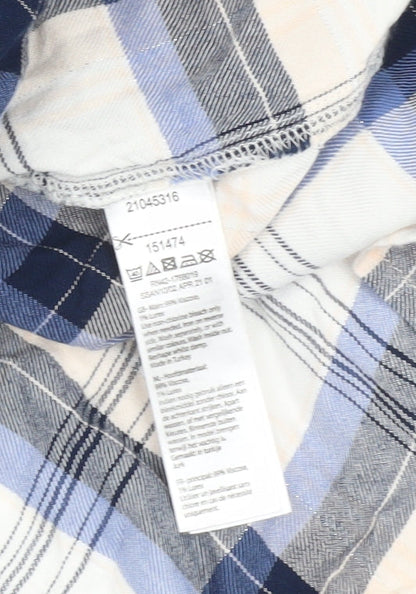 Monsoon Women's Blue Check Shirt Dress S
