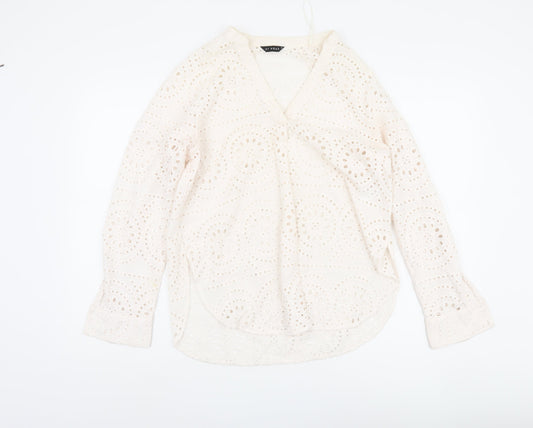 Womens UK Size 12 ET VOUS White  Blouse