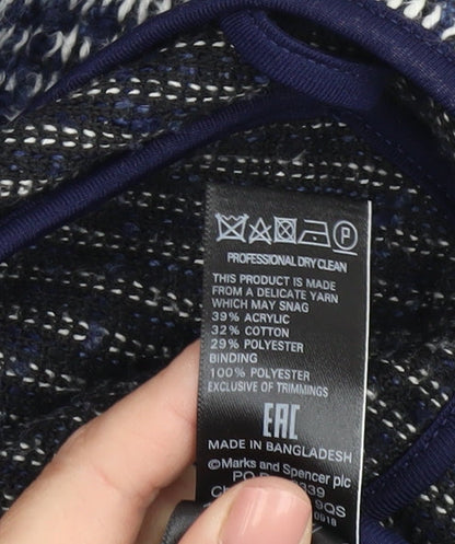 Womens UK Size 14 Marks and Spencer Blue Cardigan Jumper