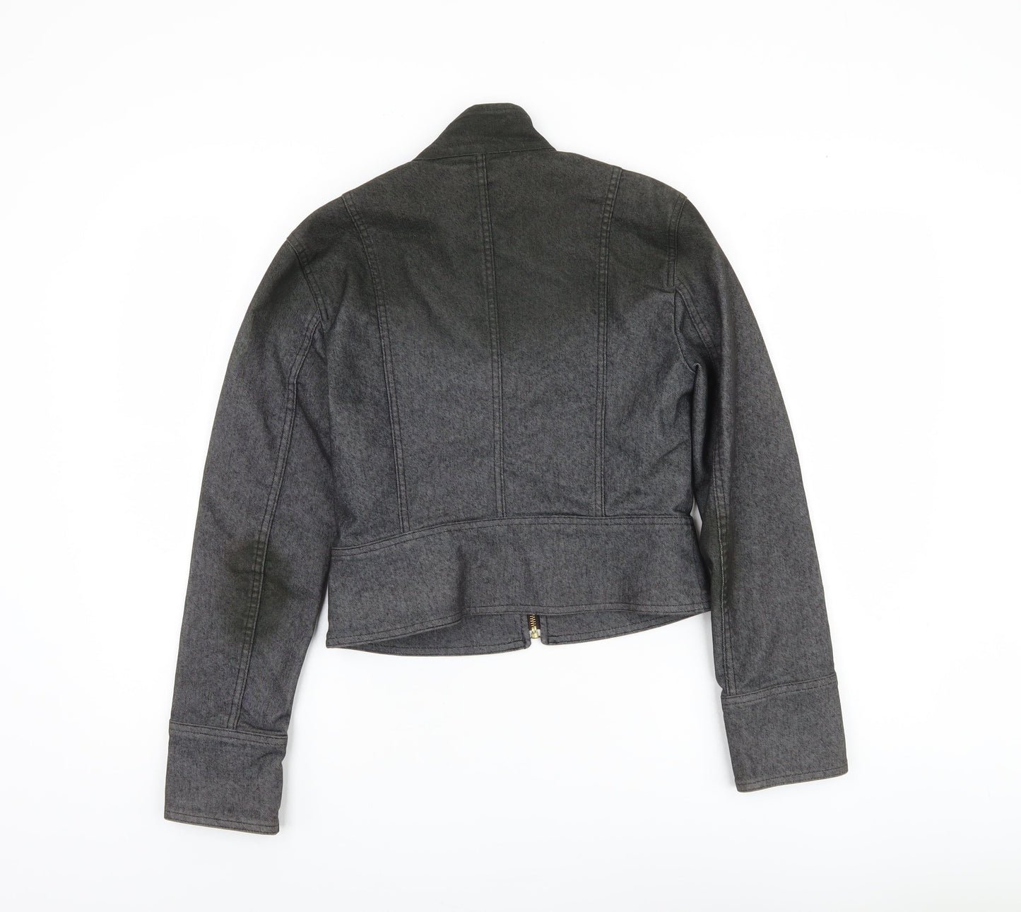 Womens UK Size XS United Colors of Benetton Grey Basic Jacket