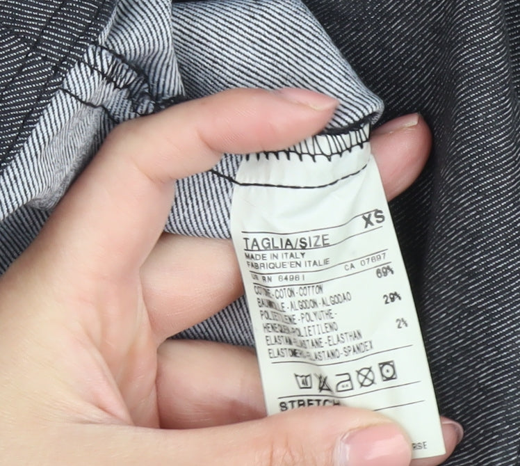 Womens UK Size XS United Colors of Benetton Grey Basic Jacket