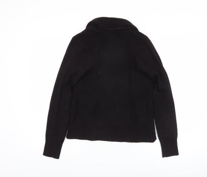 H&M Women’s Black Cardigan XS Cowl Neck Knit