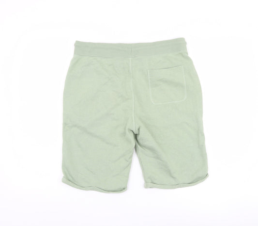 Jack & Jones Men's Green Sweat Shorts L