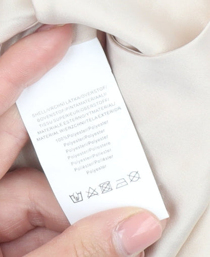 Glamorous Beige Halter Camisole Tank Top - UK 10