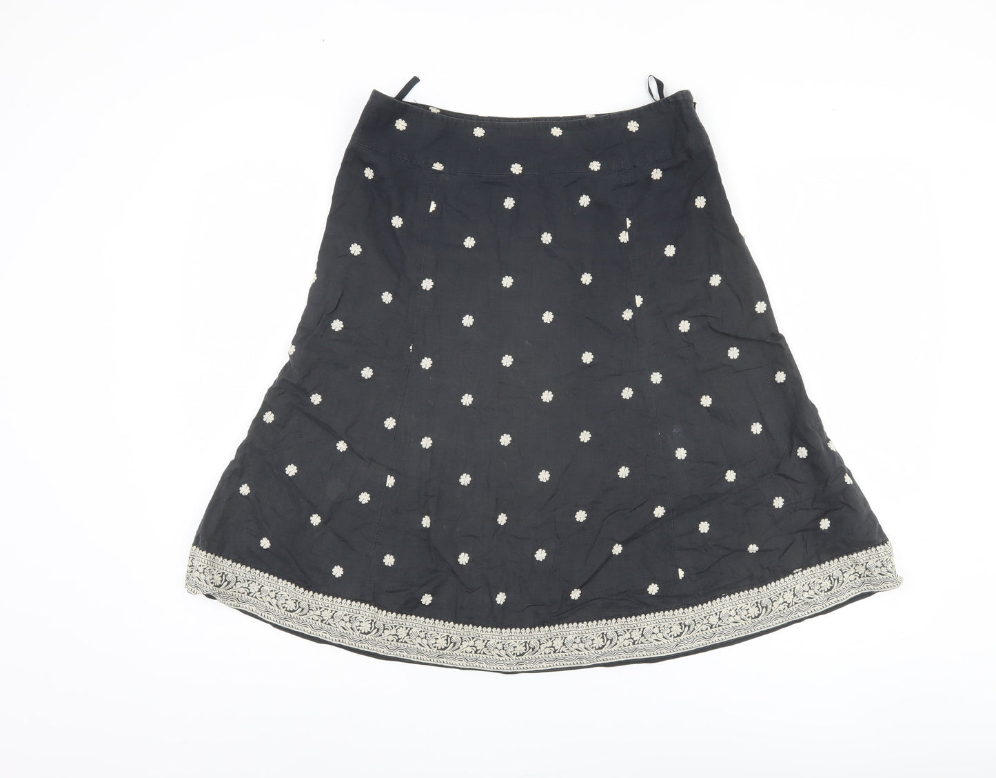 GAP Women's Black A-Line Knee Length Skirt, Size 6