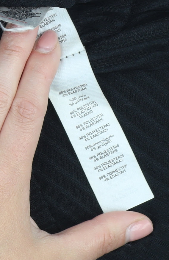 Nobody's Child Women's Black Wide-Leg Jumpsuit Size 10