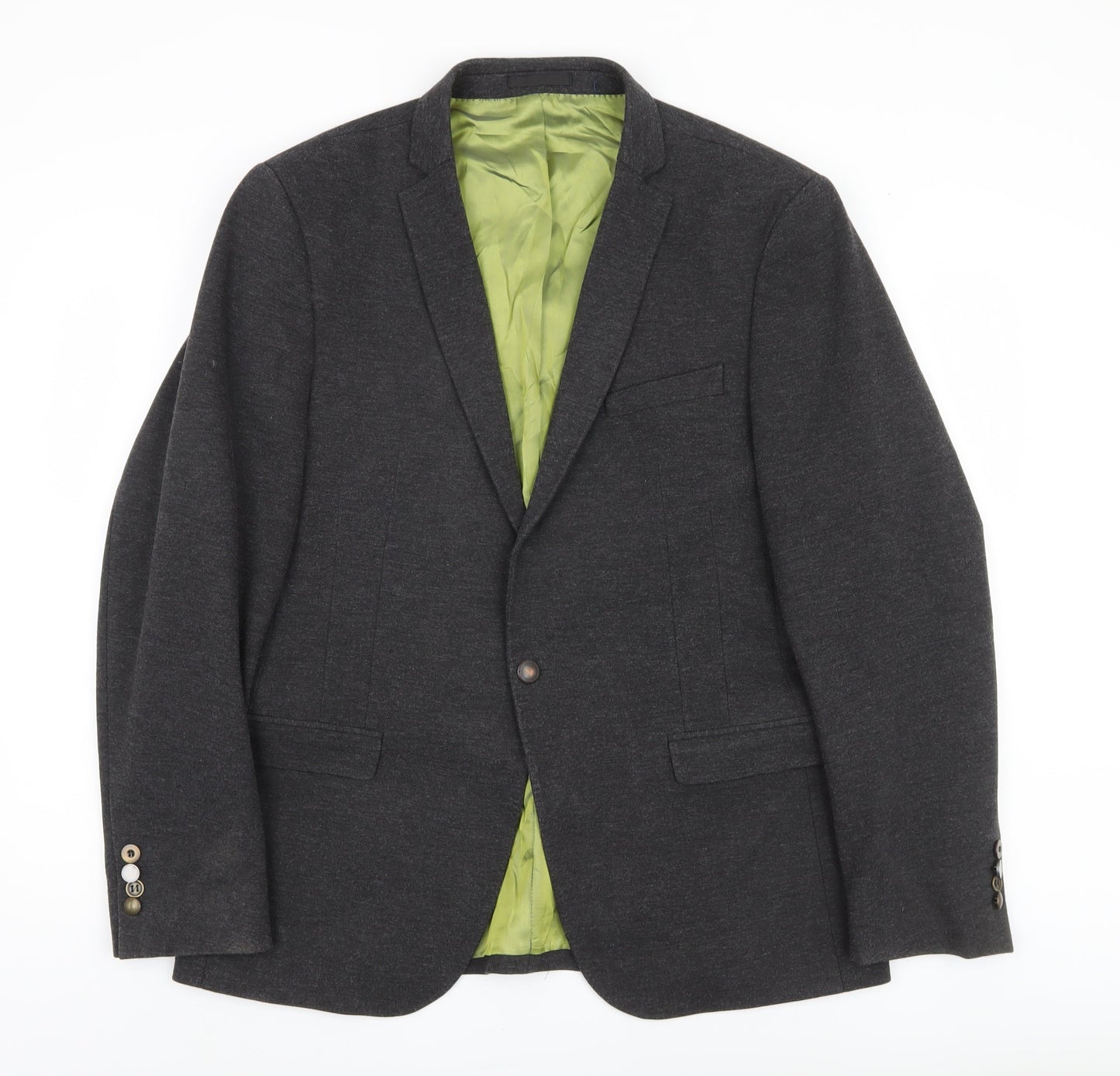 Remus Uomo Men's Grey Blazer, 42, Formal Jacket