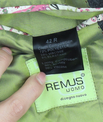 Remus Uomo Men's Grey Blazer, 42, Formal Jacket