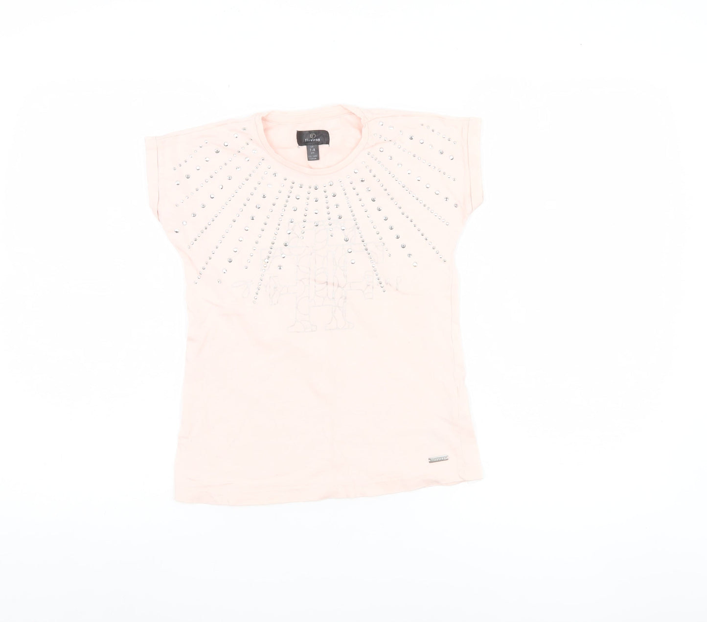 Firetrap Girls Pink Studded T-Shirt Size 7-8 Years