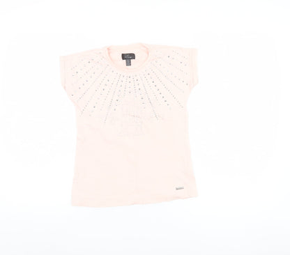 Firetrap Girls Pink Studded T-Shirt Size 7-8 Years