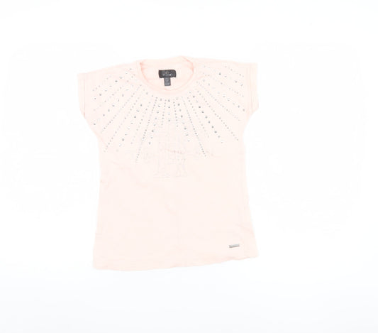 Firetrap Girls Pink Studded T-Shirt Size 7-8 Years