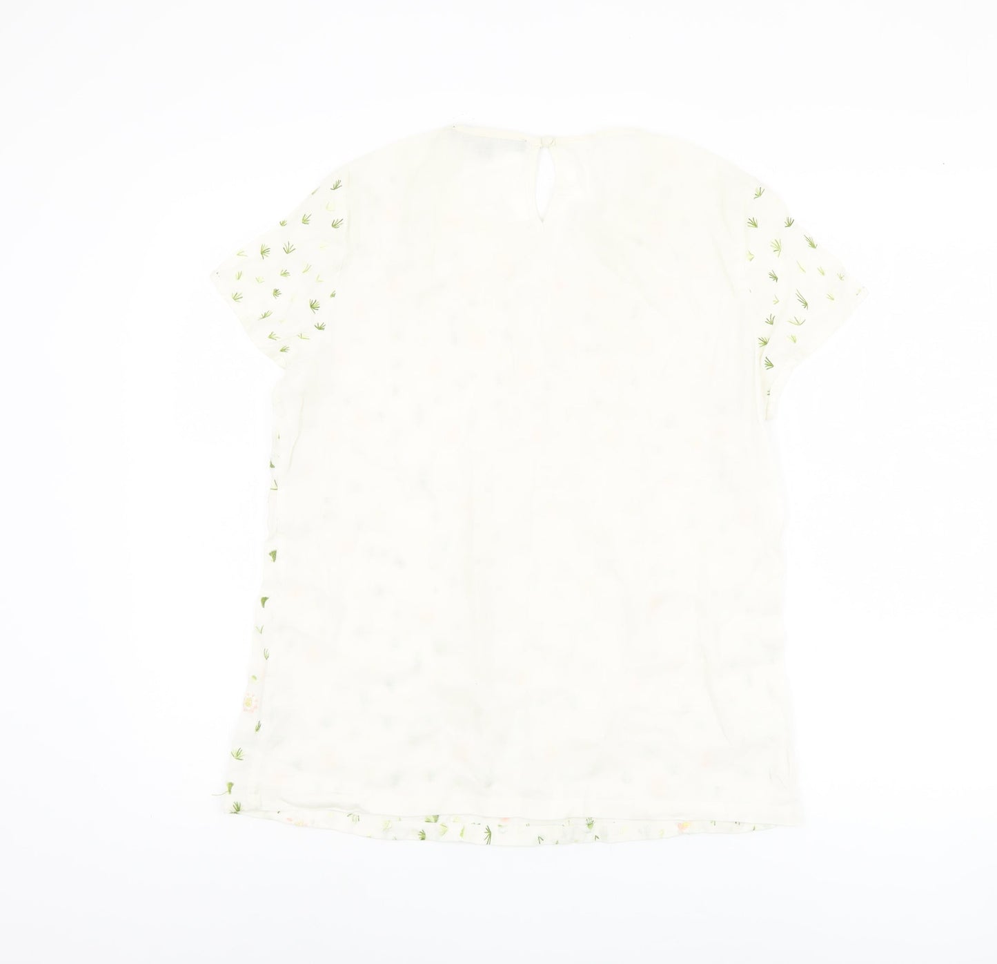 Womens UK Size 14 French Connection Ivory Basic Blouse