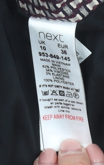 Next Women's Multicoloured Pencil Skirt, Size 10, Elegant Style