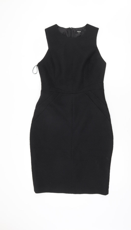 Oasis Black Sheath Dress, Women Size 10 Formal Style
