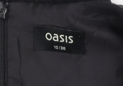 Oasis Black Sheath Dress, Women Size 10 Formal Style