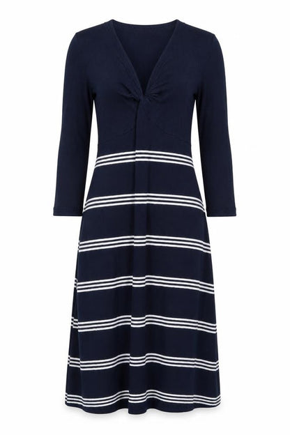 FatFace Women's Blue Striped Dress Size 12
