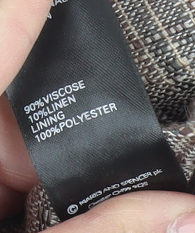 Marks and Spencer Women’s Brown Midi Skirt, Size 16