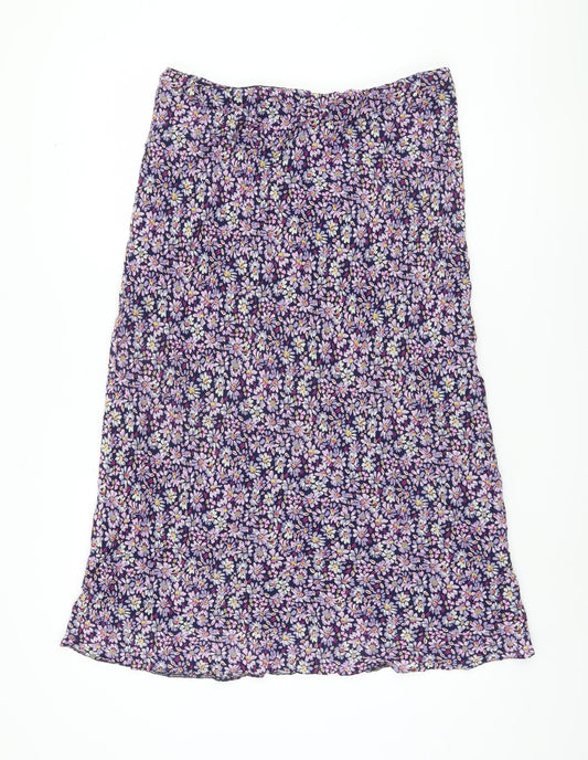 Alexon Women's Multicoloured Floral Lined Skirt Size 10