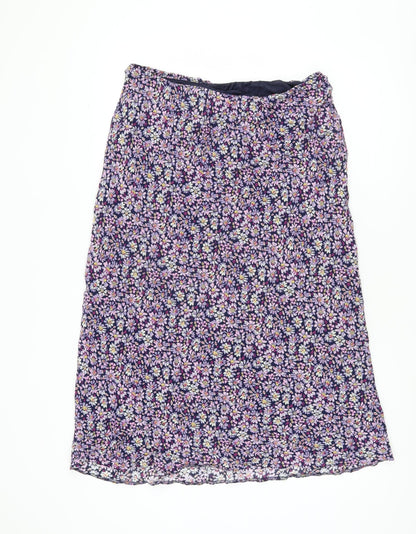 Alexon Women's Multicoloured Floral Lined Skirt Size 10