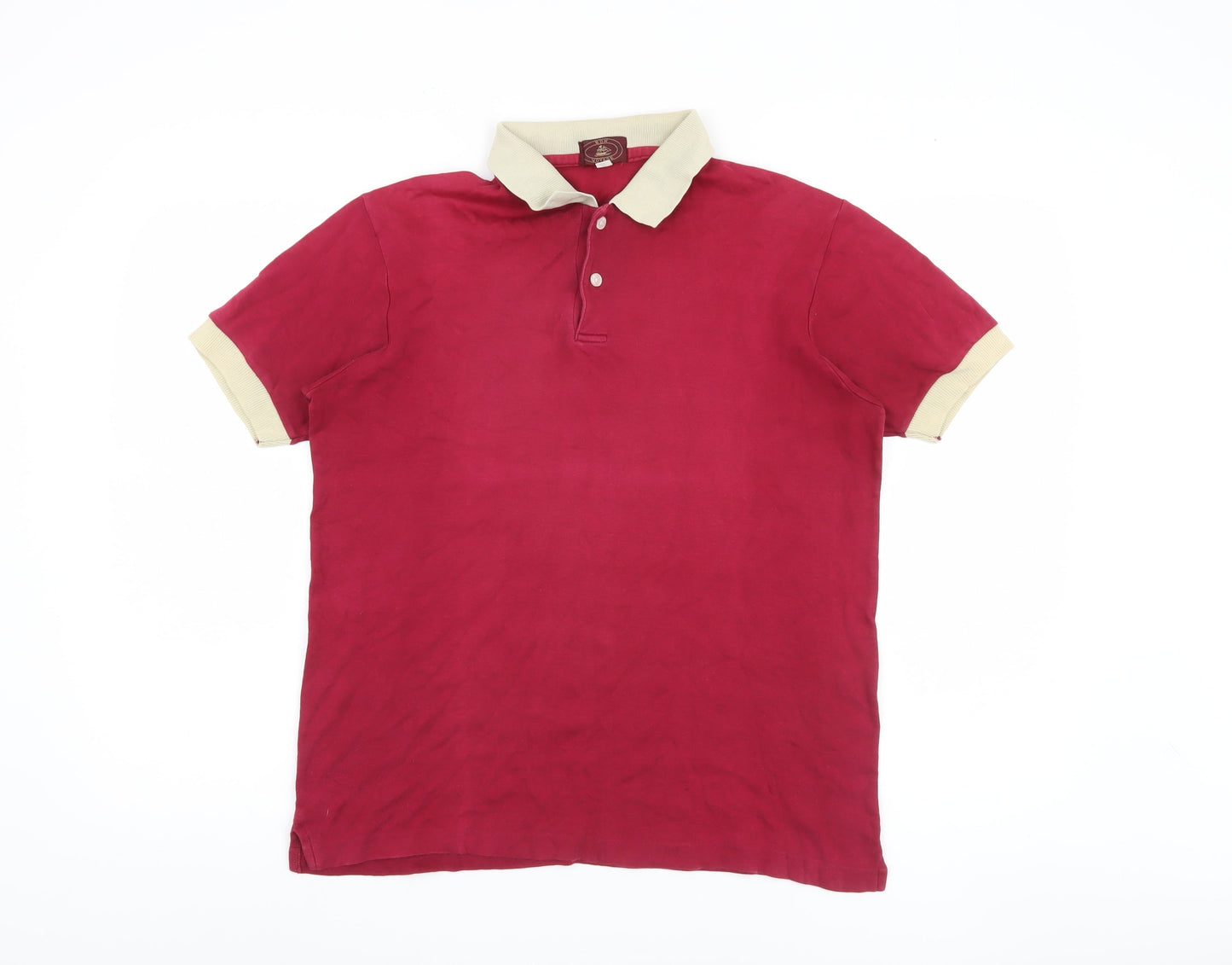 Bon Voyage Men's Red Polo Shirt Medium Casual