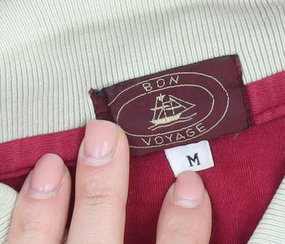 Bon Voyage Men's Red Polo Shirt Medium Casual