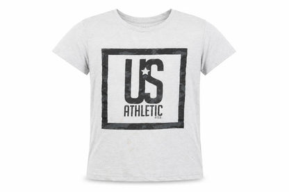 US Athletic Boys' Grey T-Shirt, 13 Years, Graphic Style