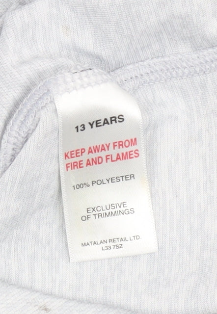 US Athletic Boys' Grey T-Shirt, 13 Years, Graphic Style