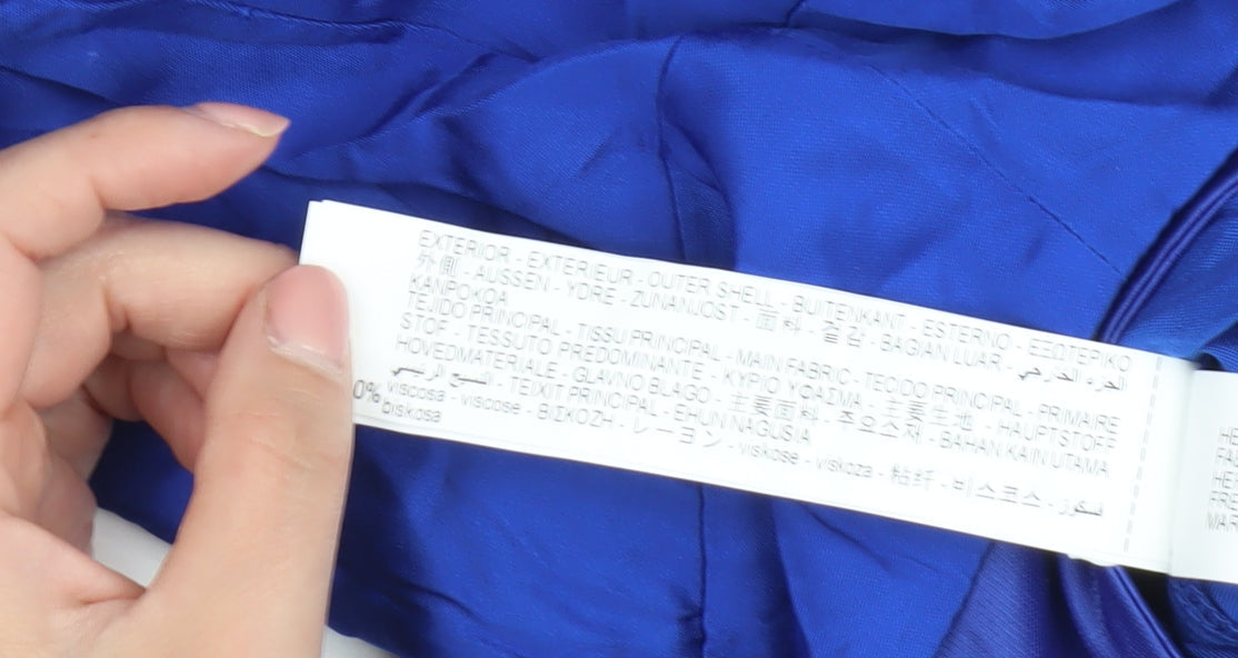 Zara Women's Blue Long Sleeve Bodysuit XS