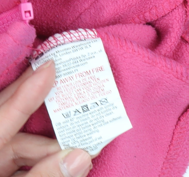 Mountain Warehouse Girls Pink Fleece Jacket 13 Years