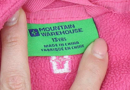 Mountain Warehouse Girls Pink Fleece Jacket 13 Years