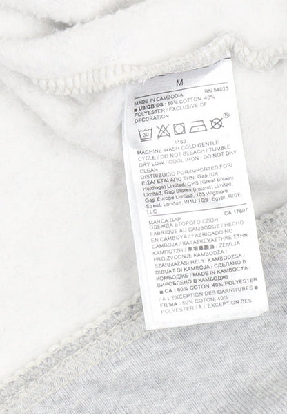 Gap Unisex Grey Full Zip Hoodie Medium