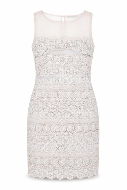 Mint Velvet Women's Ivory Sheath Dress Size 12