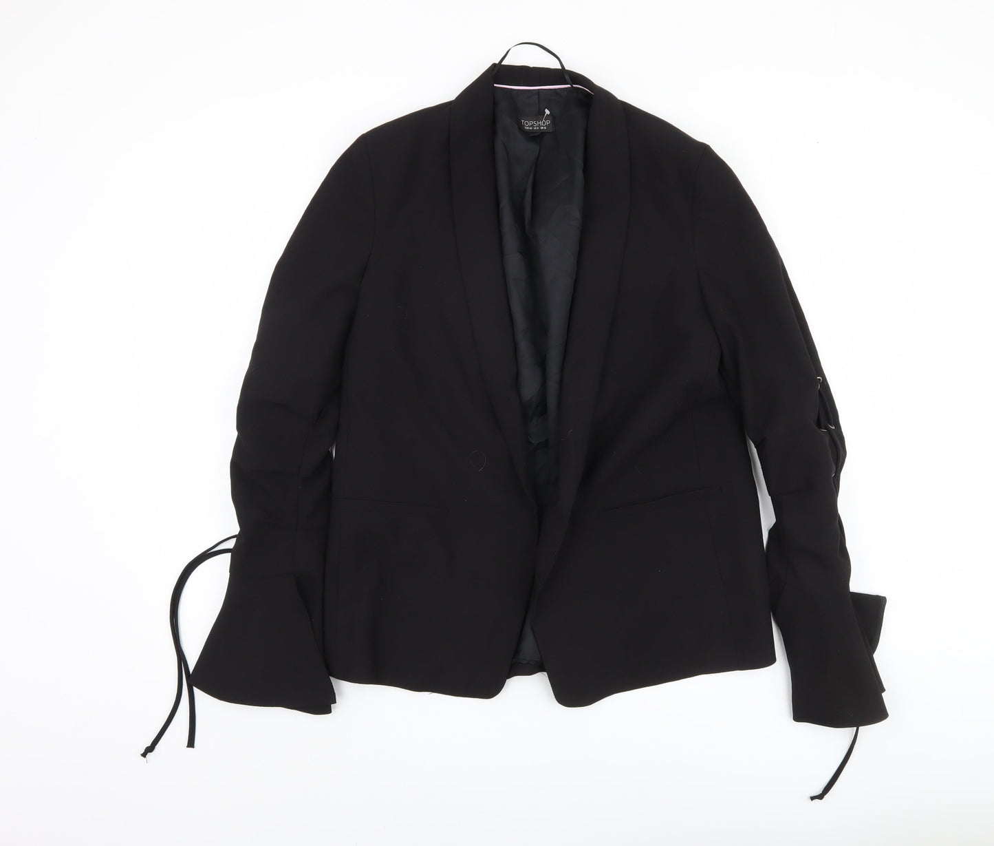 Topshop Women's Black Suit Jacket Size 12