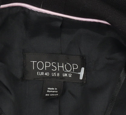 Topshop Women's Black Suit Jacket Size 12