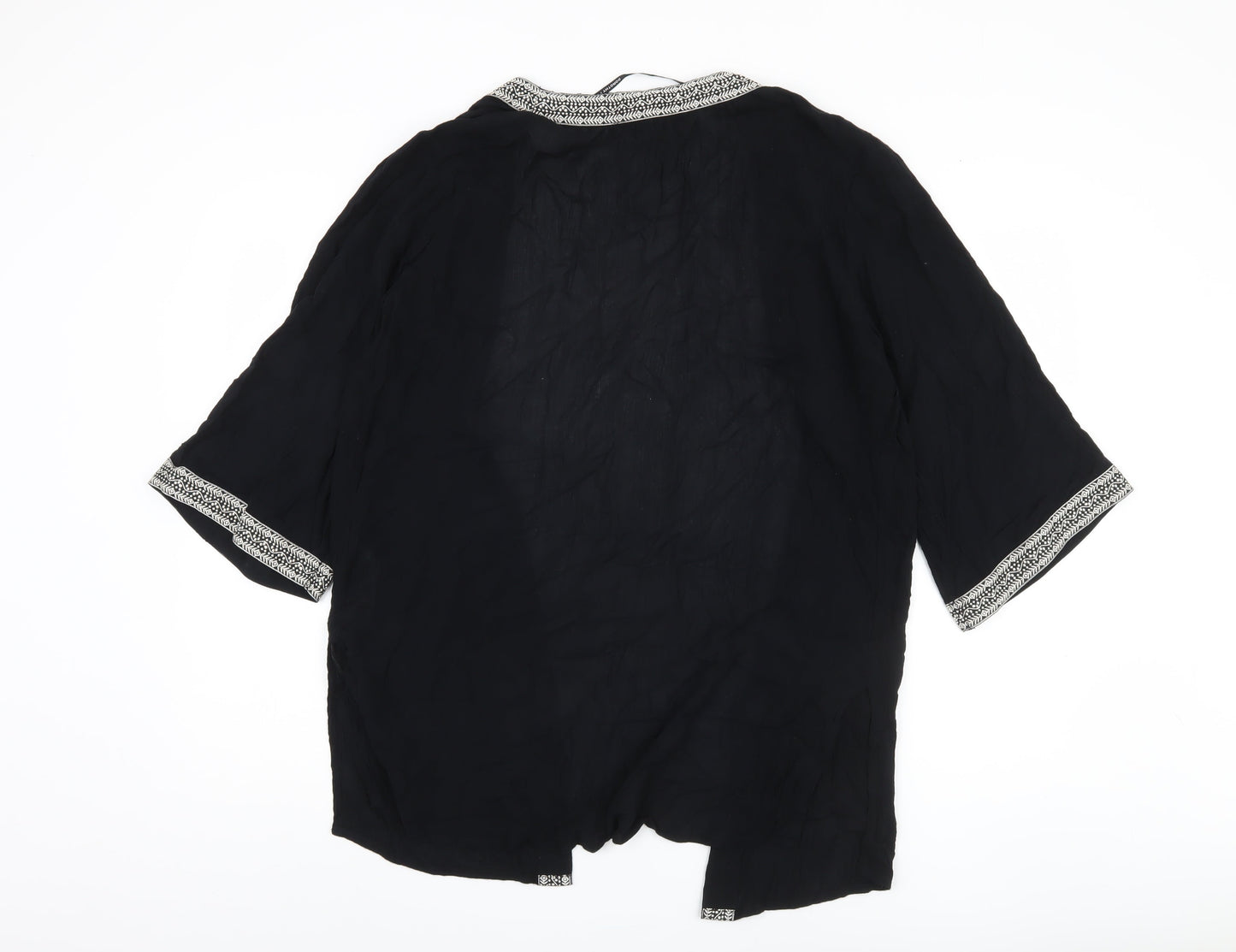 Dorothy Perkins Women's Black Cover Up M Embroidered