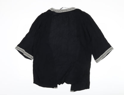 Dorothy Perkins Women's Black Cover Up M Embroidered