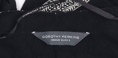 Dorothy Perkins Women's Black Cover Up M Embroidered