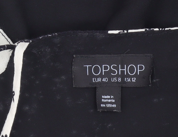 Womens UK Size 12 Topshop Multicoloured Camisole Tank