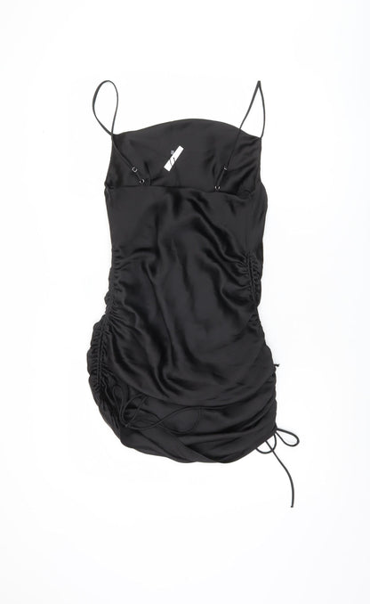 Zara Women's Black Slip Dress XS Party Wear
